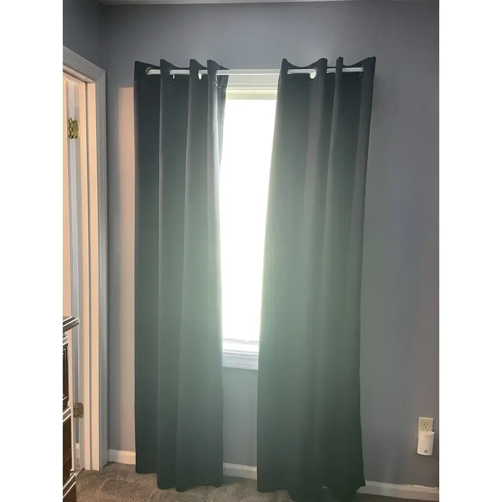 JC Penny 50x84 Kathryn Lined Blackout Grommet Curtain Panels Navy Kathryn Pair